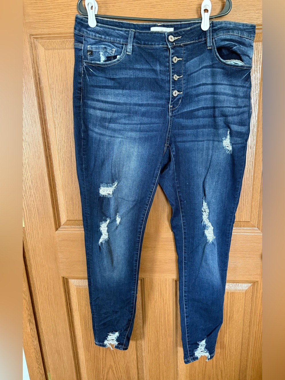Dark Blue Distressed KanCan Women’s skinny Jeans
